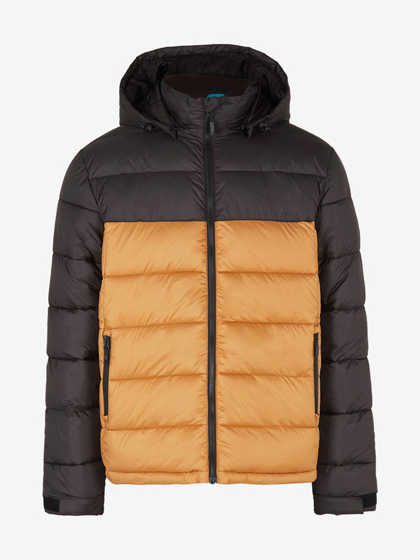 O'Neill Narančasto-crna muška zimska jakna O'Neill O'RIGINALS PUFFER JACKET
