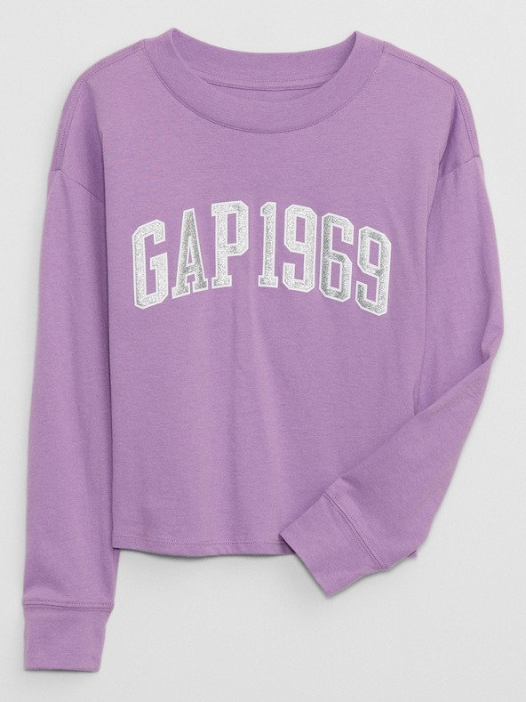GAP Dječja majica s metalik logom Gap