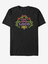 ZOOT.Fan Crna unisex majica s ZOOT.Fan Un Poco Loco Floral Emb Pixar printom