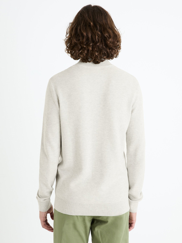 Celio Svijetlo sivi muški basic džemper Celio Celim
