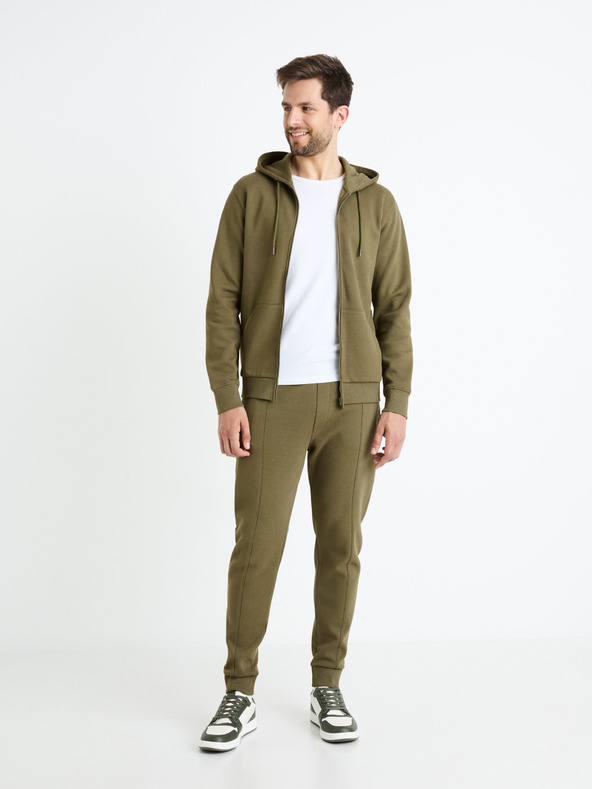 Celio Celio Fepiquet kaki muška majica s kapuljačom