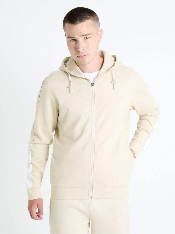 Celio Celio Fefada muška majica s kapuljačom bež boje