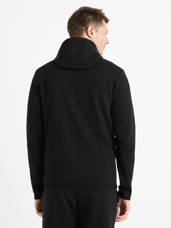 Celio Crna muška majica s kapuljačom Celio Feyokehood