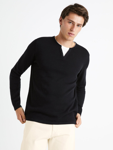 Celio Celio Felano crni muški pulover