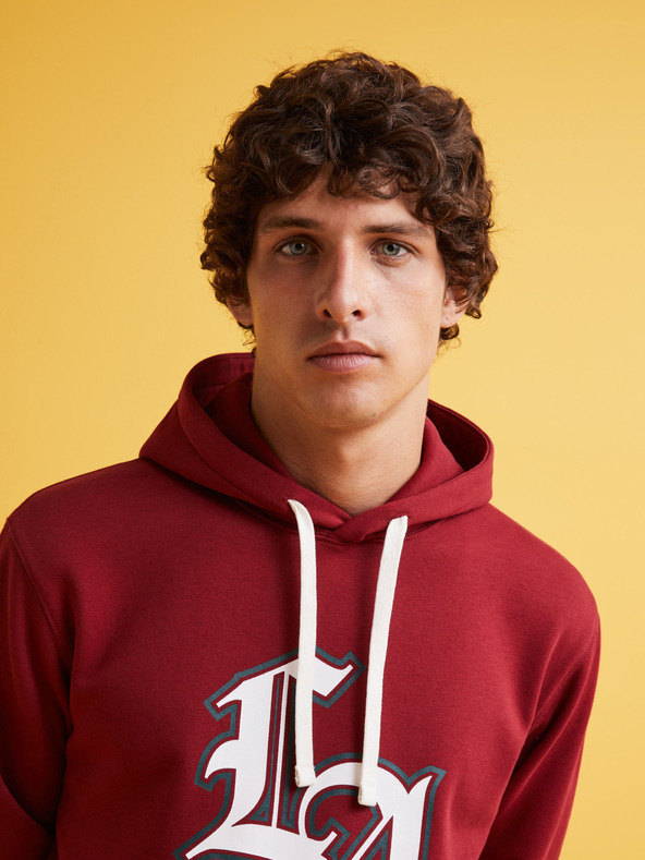 Celio Crvena muška majica s kapuljačom Celio Fecago