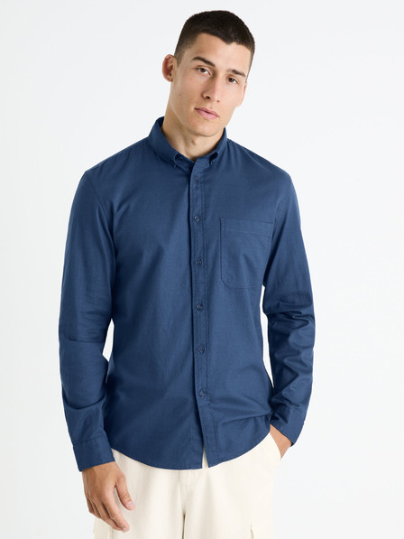 Celio Tamnoplava muška košulja Celio Farobone2