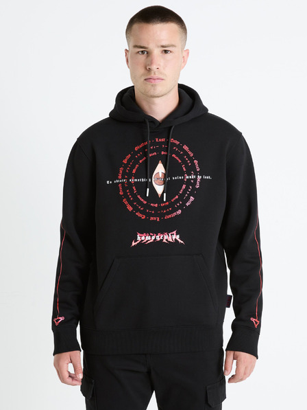Celio Crna muška Celio Fullmetal Alchemist majica s kapuljačom