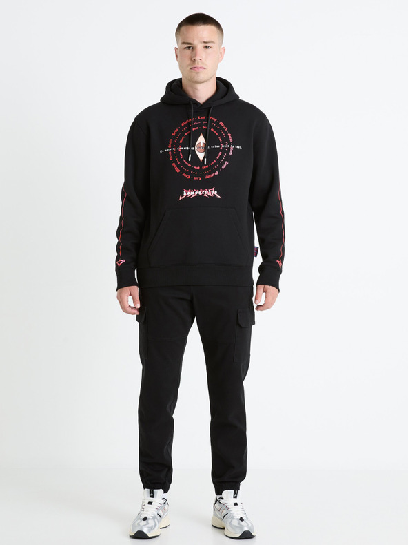 Celio Crna muška Celio Fullmetal Alchemist majica s kapuljačom