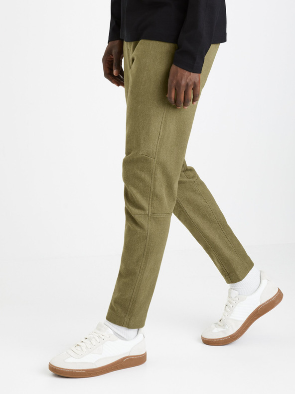 Celio Skraćene muške kaki hlače Celio Fodamso