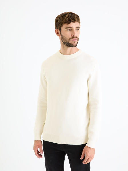 Celio Celio Beclo muški krem ​​basic džemper