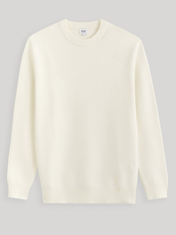 Celio Celio Beclo muški krem ​​basic džemper