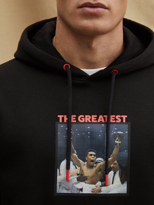 Celio Crna muška majica s kapuljačom Celio Muhammad Ali