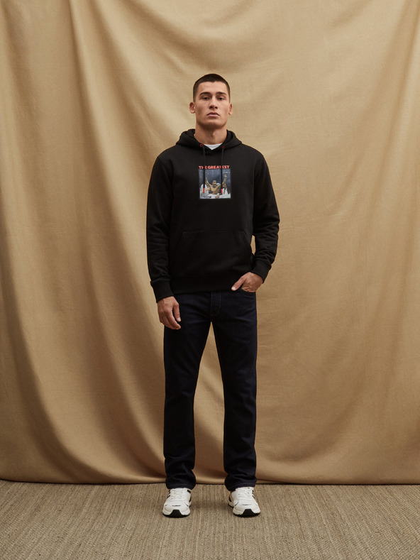 Celio Crna muška majica s kapuljačom Celio Muhammad Ali