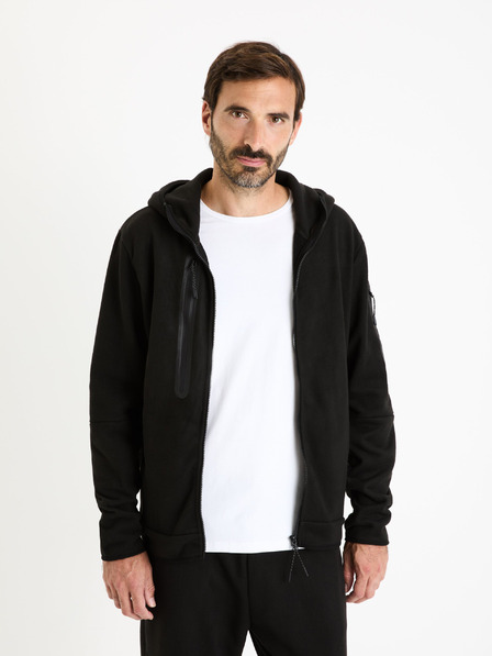 Celio Crna muška majica s kapuljačom Celio Fecoldyoke