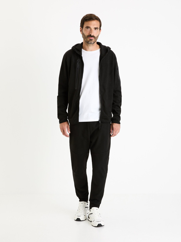 Celio Crna muška majica s kapuljačom Celio Fecoldyoke