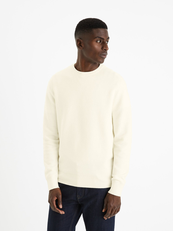Celio Celio Felinode krem ​​muški base džemper