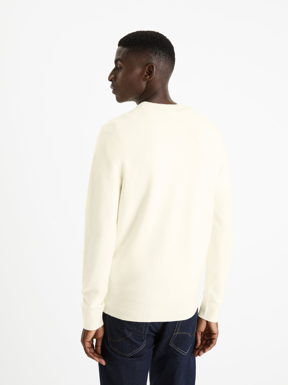Celio Celio Felinode krem ​​muški base džemper