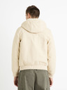 Celio Krem muška jakna od umjetnog krzna Celio Fuhoodie