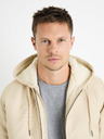 Celio Krem muška jakna od umjetnog krzna Celio Fuhoodie