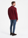 Ombre Clothing Wine Ombre odjeća BIKER Muška lagana jakna