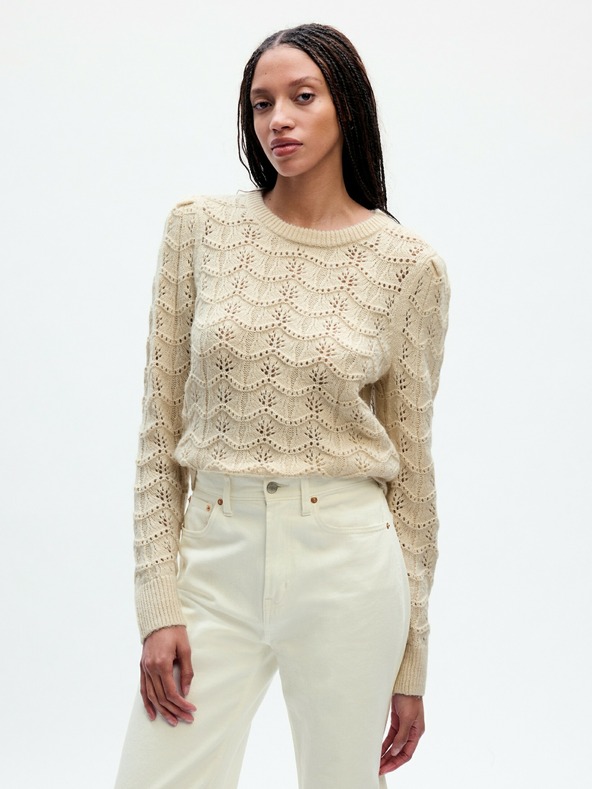 GAP Pleteni pulover s примјесом vune GAP