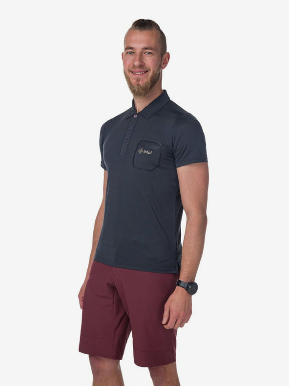 Kilpi Crna muška sportska polo majica Kilpi GIVRY