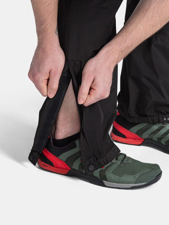 Kilpi Crne muške sportske vodootporne hlače Kilpi MAULES