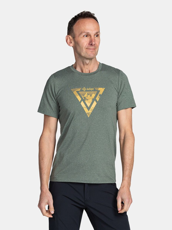 Kilpi Zelena muška sportska majica s printom Kilpi LISMAIN