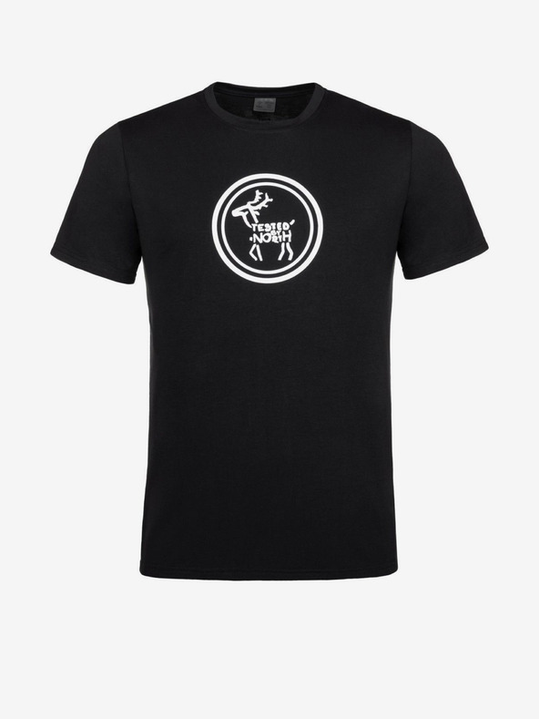 Kilpi Crna muška majica s printom Kilpi BRANDYS