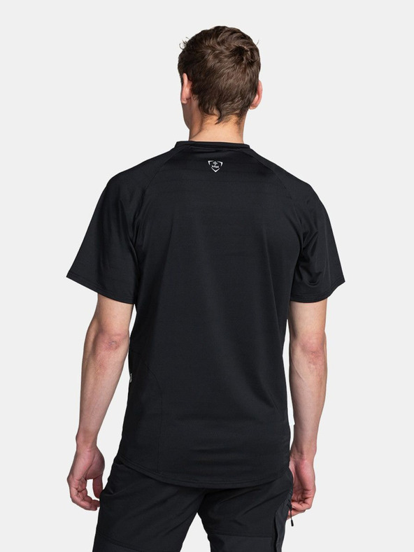 Kilpi Crna muška sportska majica s Kilpi REMIDO printom