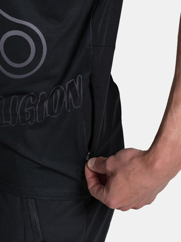 Kilpi Crna muška sportska majica s Kilpi REMIDO printom