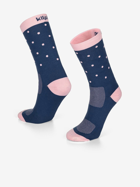 Kilpi Ružičasto-plave unisex čarape na točkice Kilpi DOTS