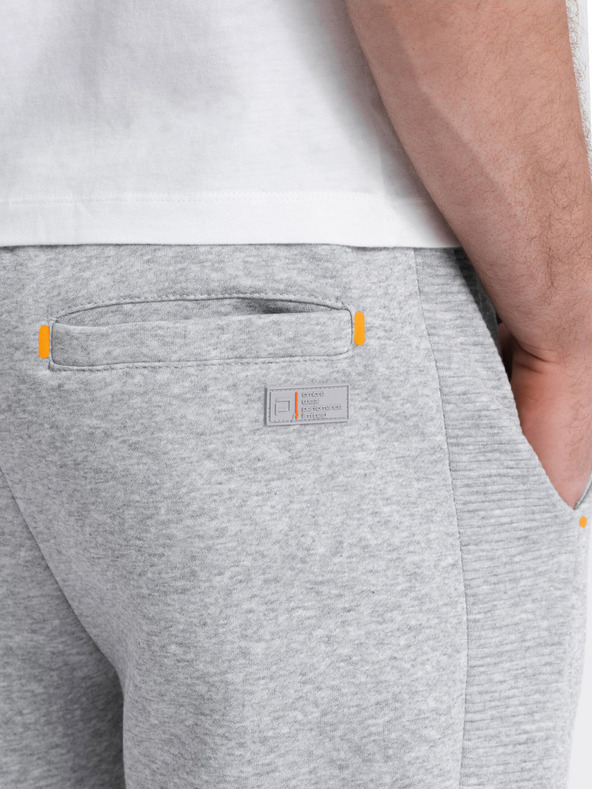 Ombre Clothing Svijetlosive muške trenirke Ombre Clothing