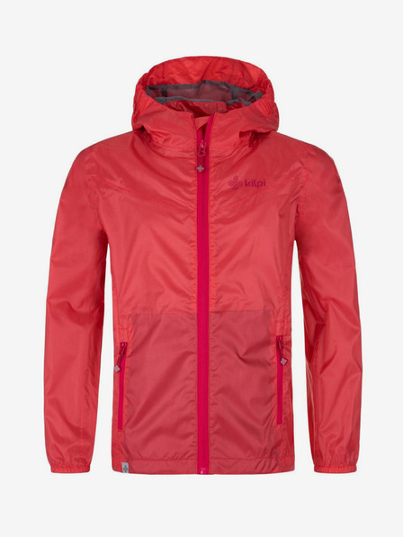 Kilpi Crvena lagana vodootporna jakna za djevojčice Kilpi DENERI
