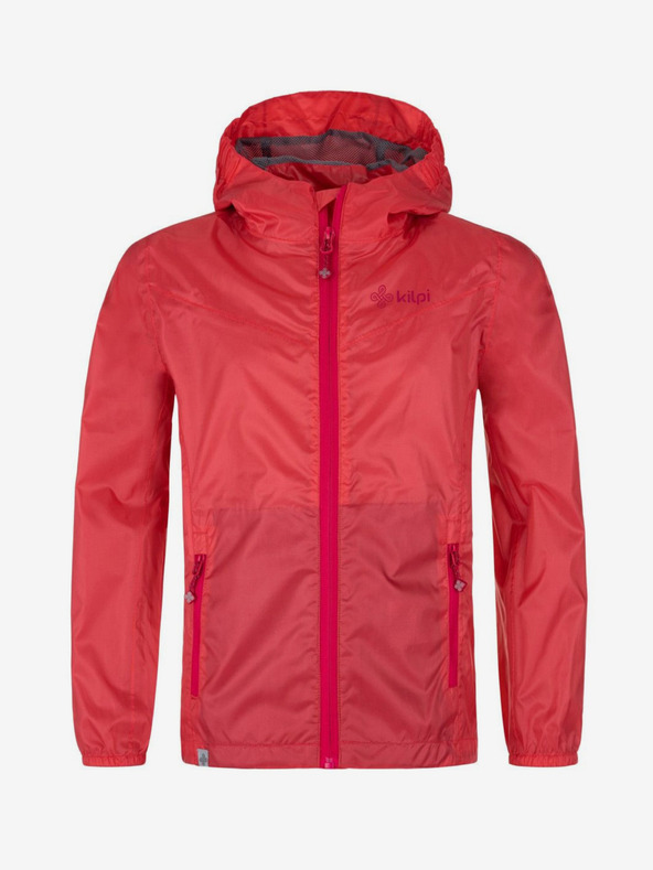 Kilpi Crvena lagana vodootporna jakna za djevojčice Kilpi DENERI