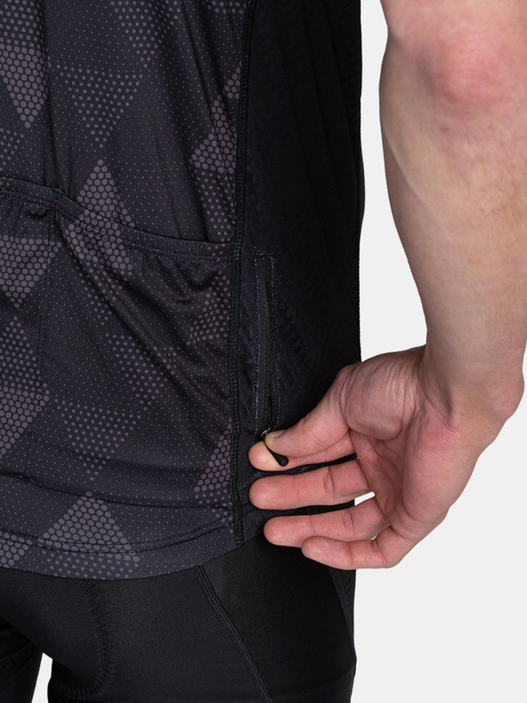 Kilpi Crni muški biciklistički dres s uzorkom Kilpi SALETTA-M