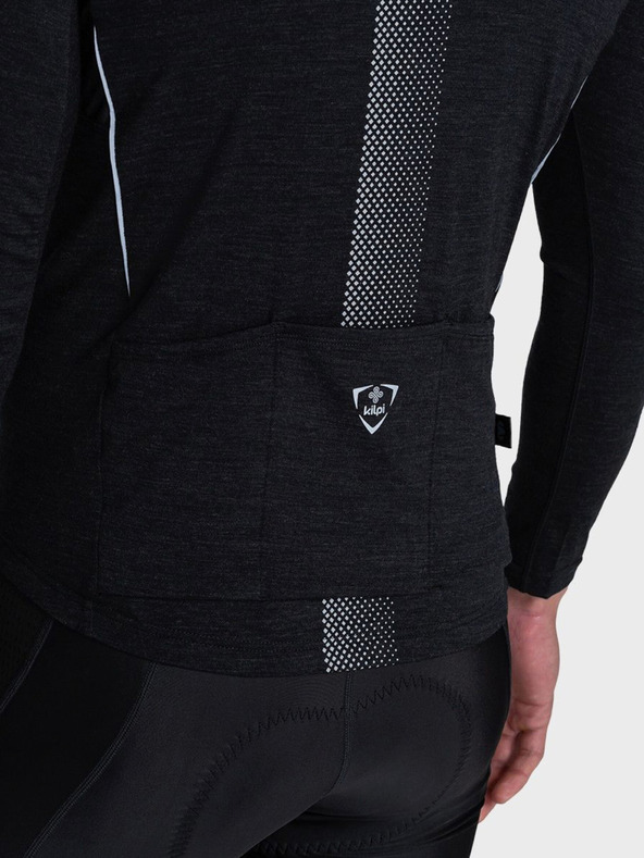 Kilpi Crna muška sportska majica s patentnim zatvaračem Kilpi SONET