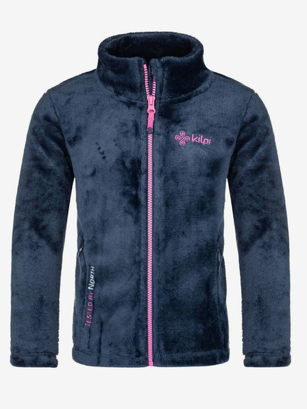 Kilpi Kilpi ERIN tamnoplavi flis za djevojčice na patentni zatvarač