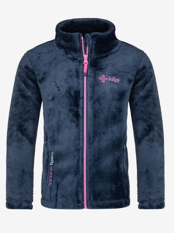 Kilpi Kilpi ERIN tamnoplavi flis za djevojčice na patentni zatvarač