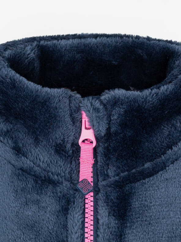 Kilpi Kilpi ERIN tamnoplavi flis za djevojčice na patentni zatvarač