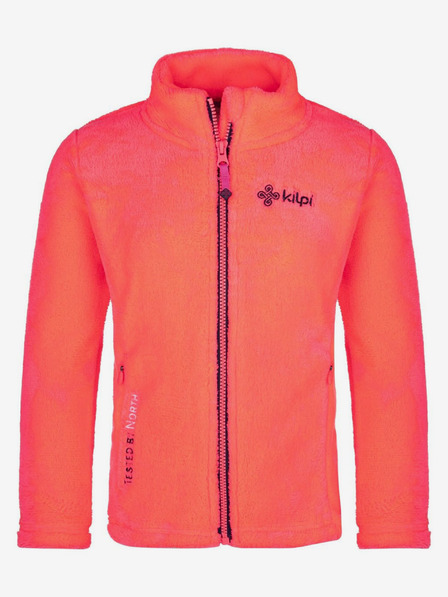Kilpi Kilpi ERIN tamnoružičasta majica s kapuljačom od flisa s patentnim zatvaračem za djevojčice