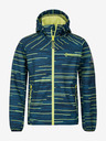 Kilpi Kilpi RAVIO prugasta softshell jakna za dječake u petroleju
