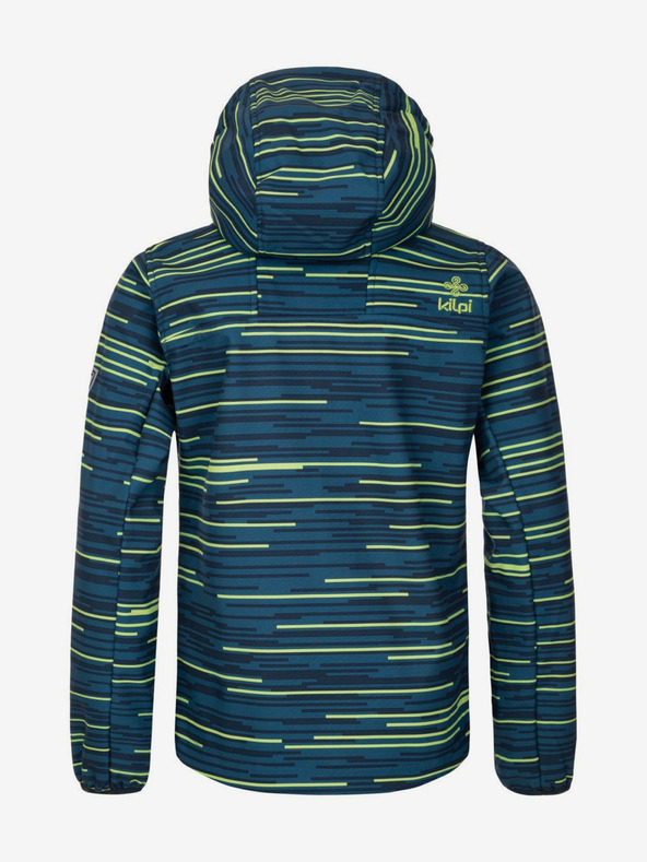 Kilpi Kilpi RAVIO prugasta softshell jakna za dječake u petroleju