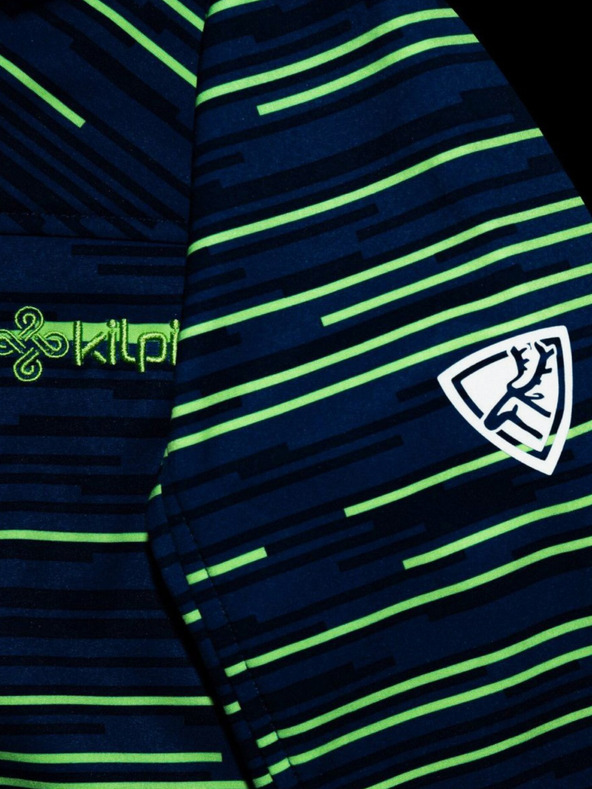 Kilpi Kilpi RAVIO prugasta softshell jakna za dječake u petroleju