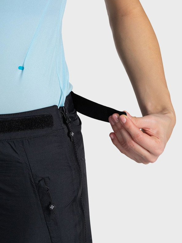 Kilpi Crne ženske vanjske hlače Kilpi ALPIN