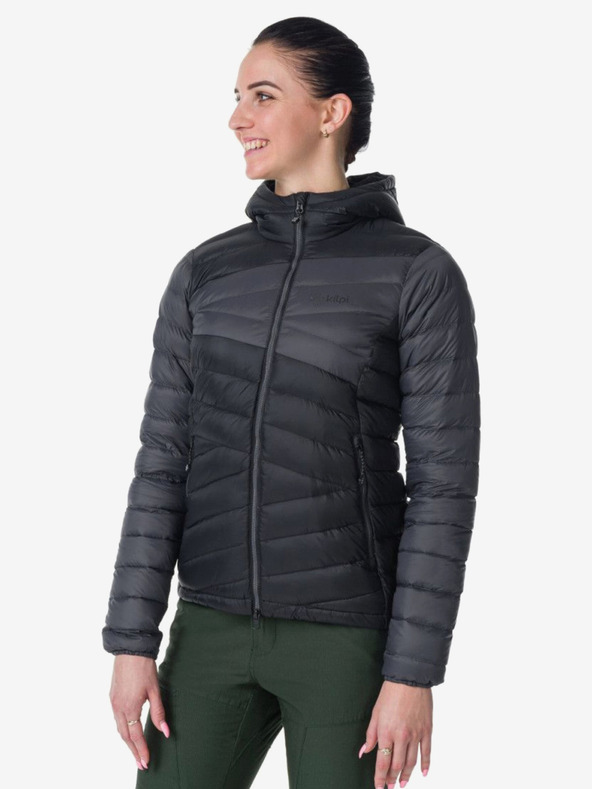 Kilpi Sivo-crna ženska puhasta jakna Kilpi PYRAMIDEN