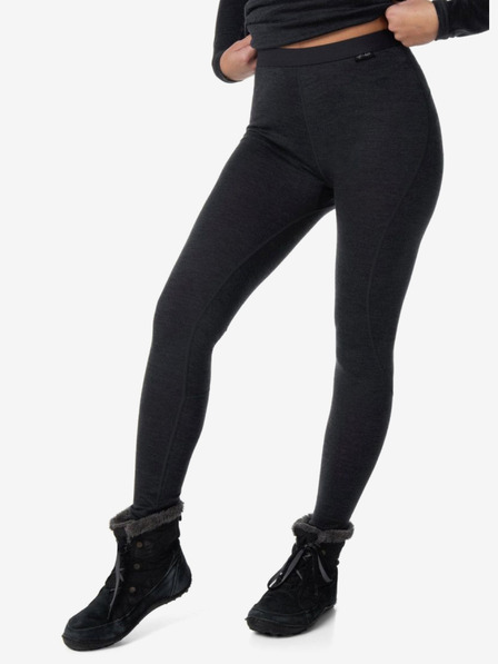 Kilpi Crne ženske termo tajice od merino vune Kilpi MAVORA BOTTOM