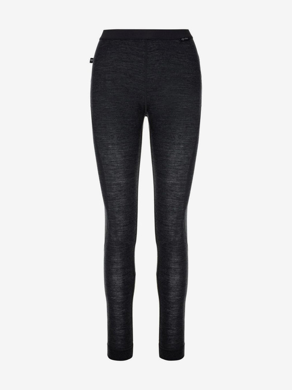 Kilpi Crne ženske termo tajice od merino vune Kilpi MAVORA BOTTOM