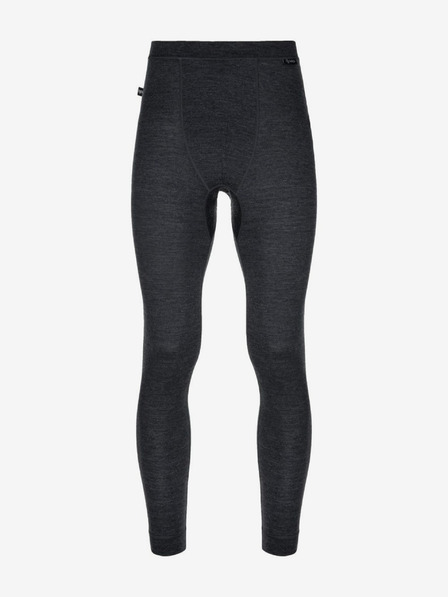 Kilpi Crne muške sportske tajice od Merino vune Kilpi MAVORA BOTTOM