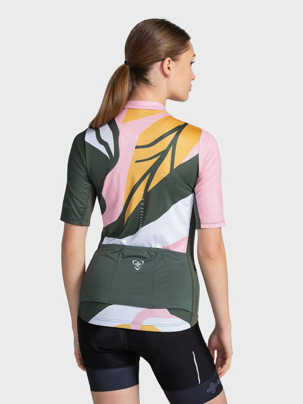 Kilpi Zeleno-ružičasta ženska sportska majica s patentnim zatvaračem Kilpi RITAEL